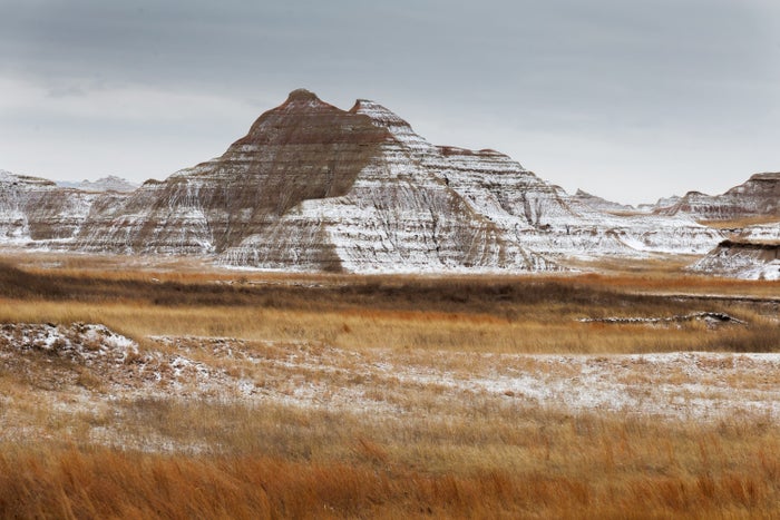 Badlands National Park in Winter