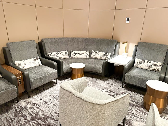 Chelsea Lounge JFK corner seating