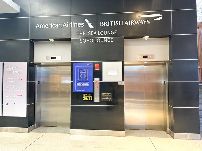 Chelsea Soho AA BA signs at JFK