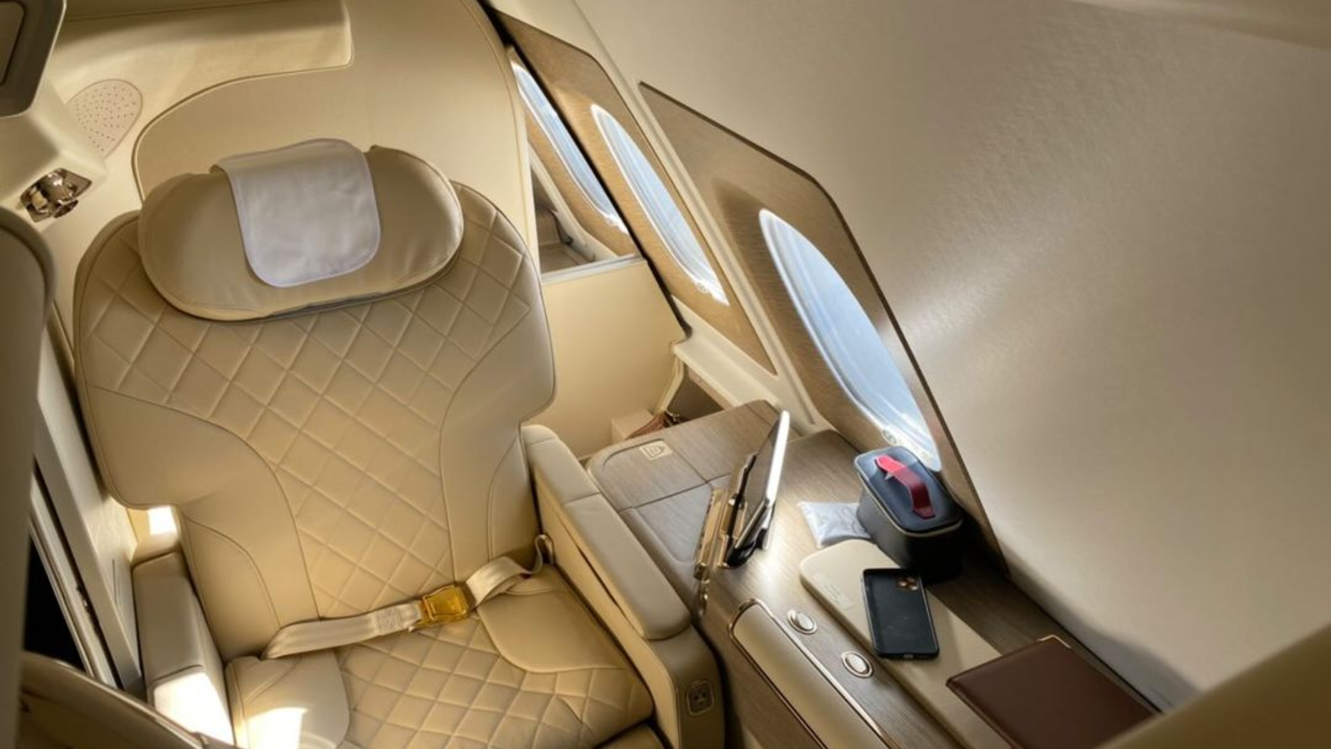 Emirates A380 First class seat retrofit