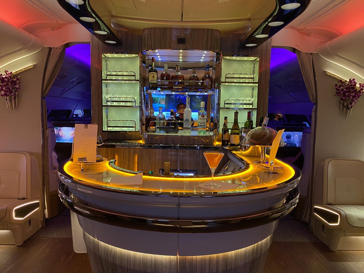 Emirates A380 retrofit bar