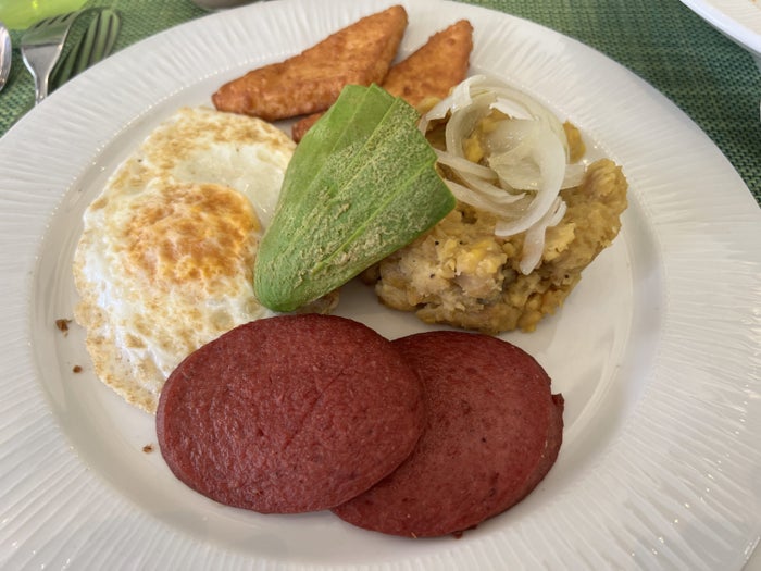 Hyatt Ziva Cap Cana Classic Dominican breakfast 