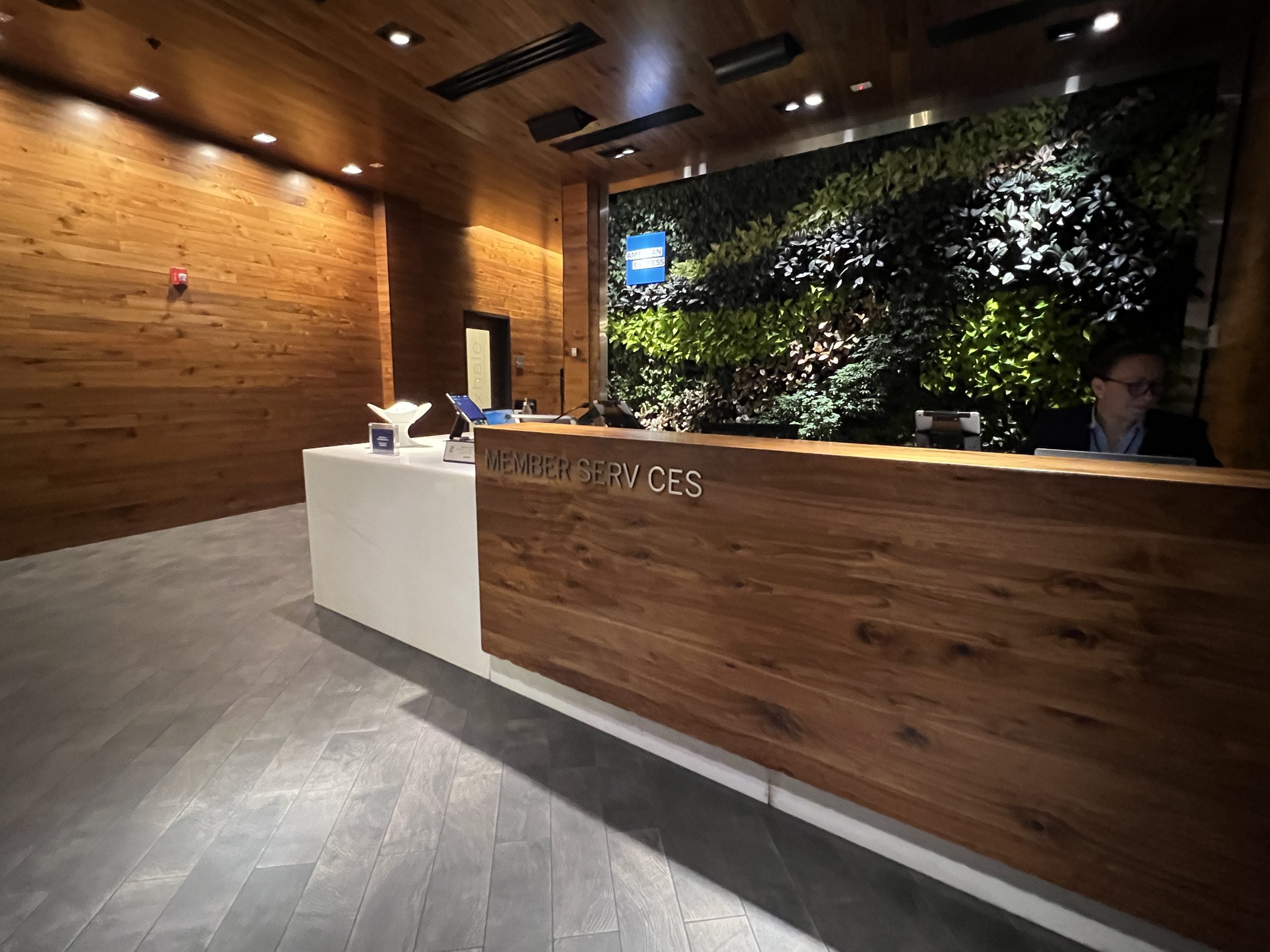 MIA Centurion Lounge reception desk