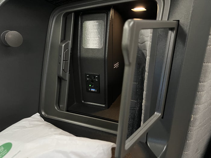Turkish Airlines electrical charging outlets