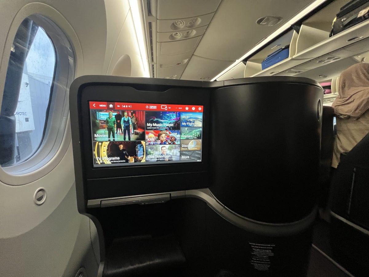 Turkish Airlines IFE Seat