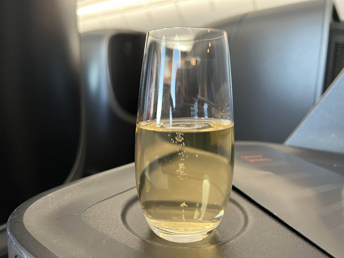 Turkish airlines champagne glass