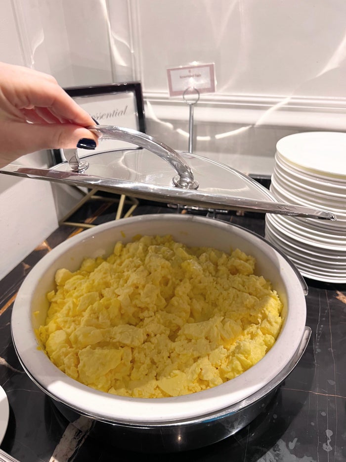 InterContinental New York Barclay breakfast buffet eggs