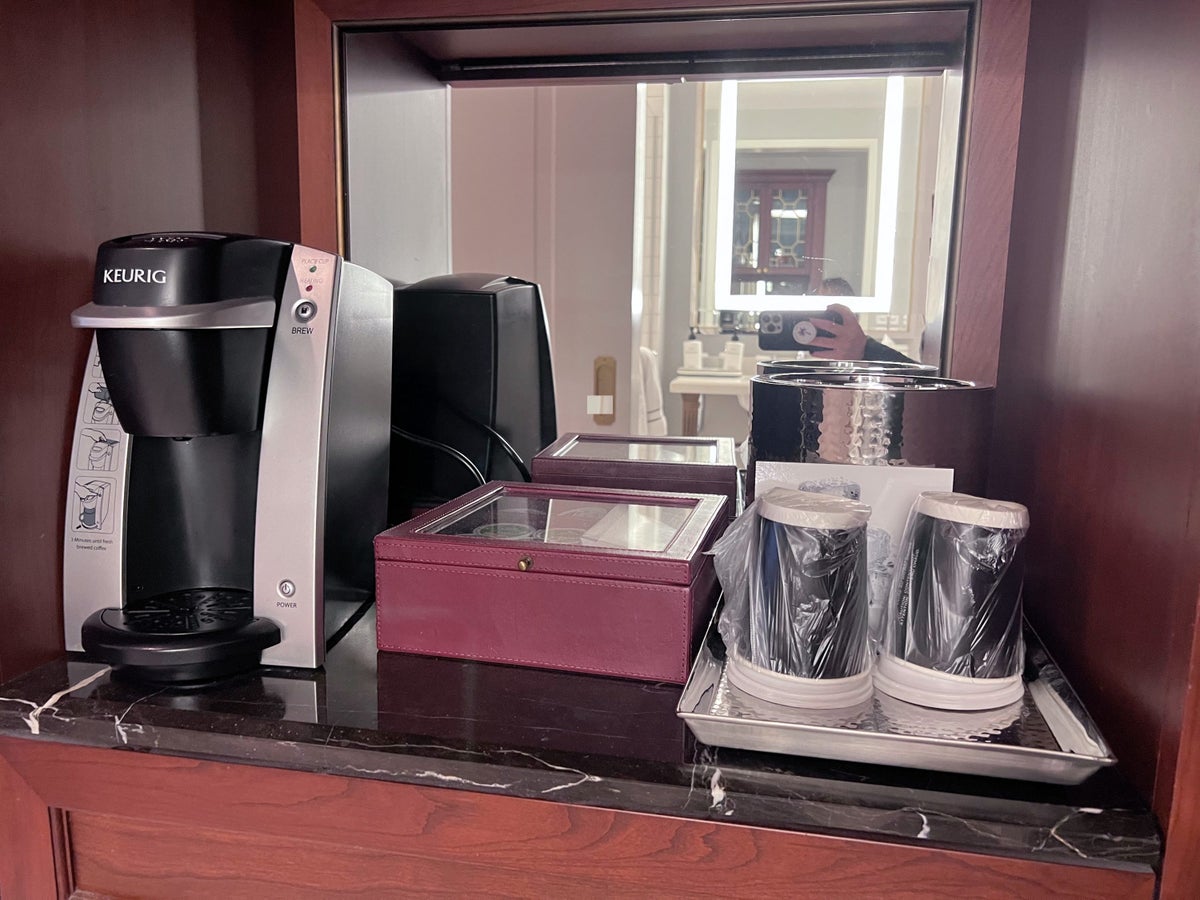 Intercontinental New York Barclay in room coffee maker