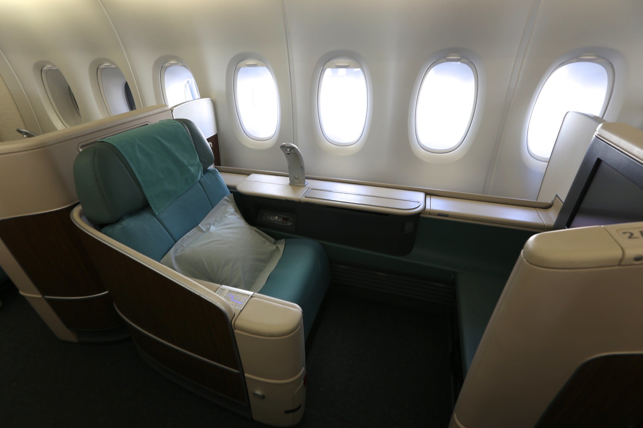 Korean Air first class window view