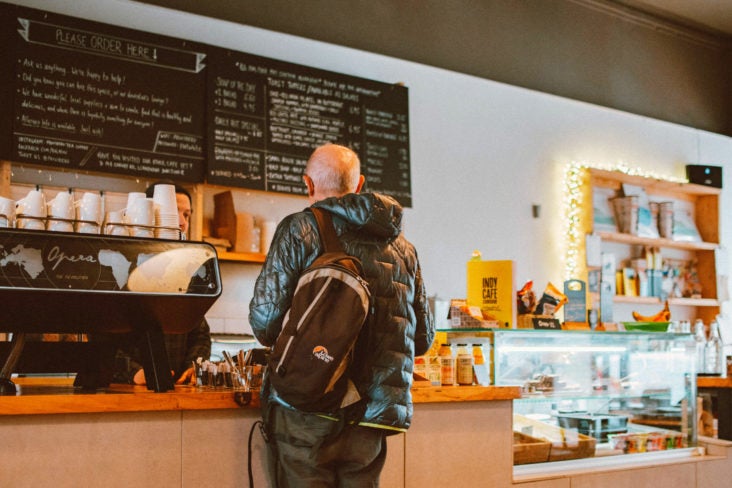 Man in Coffee Shop