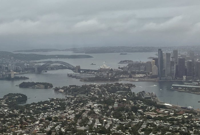Qatar Airways Airbus A380 first class Sydney arrival
