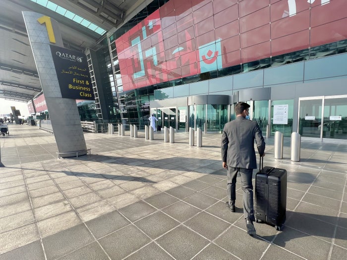 Qatar Airways Airbus A380 first class first and business class terminal