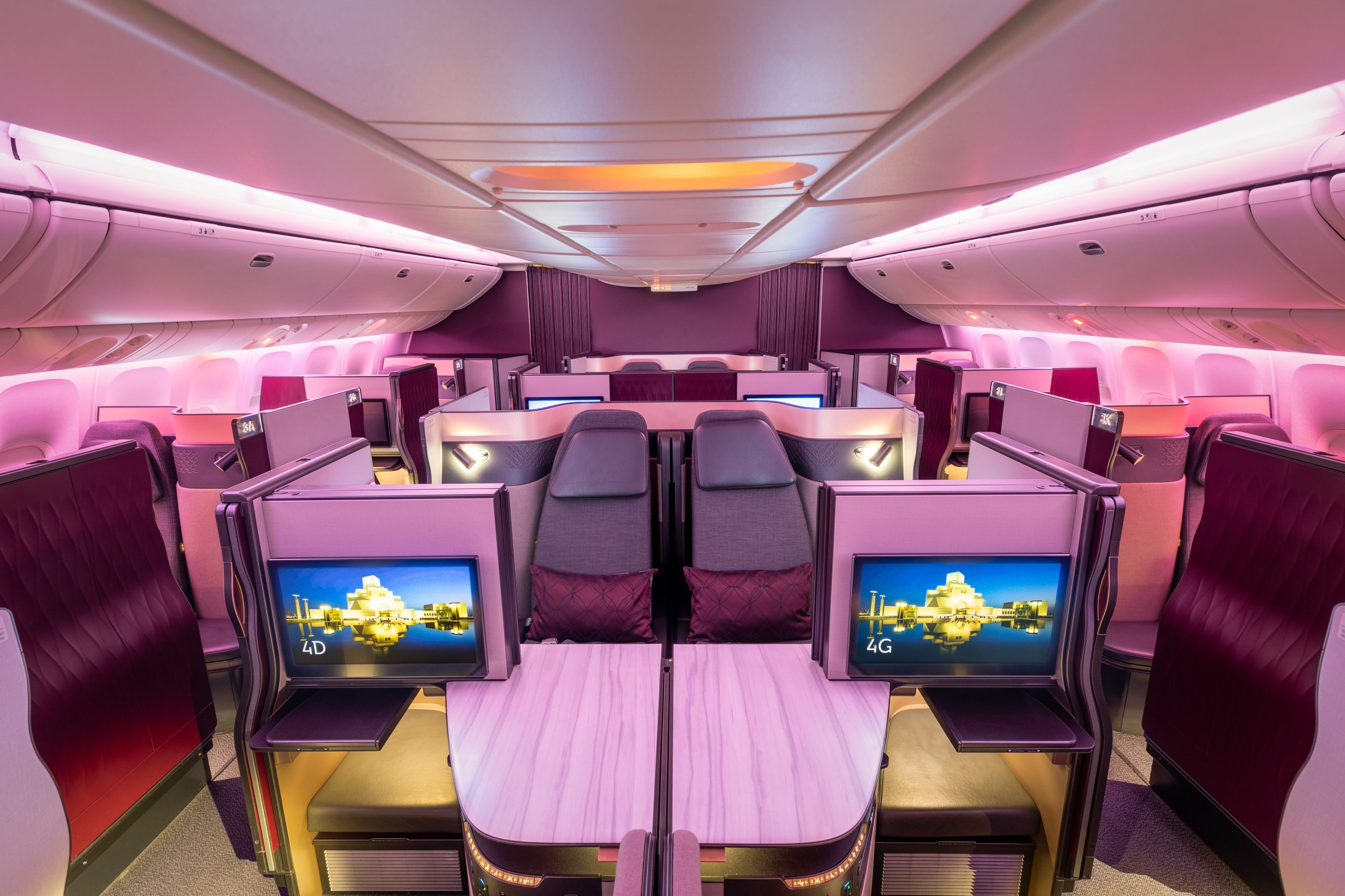 Qatar Airways Qsuite quad seat