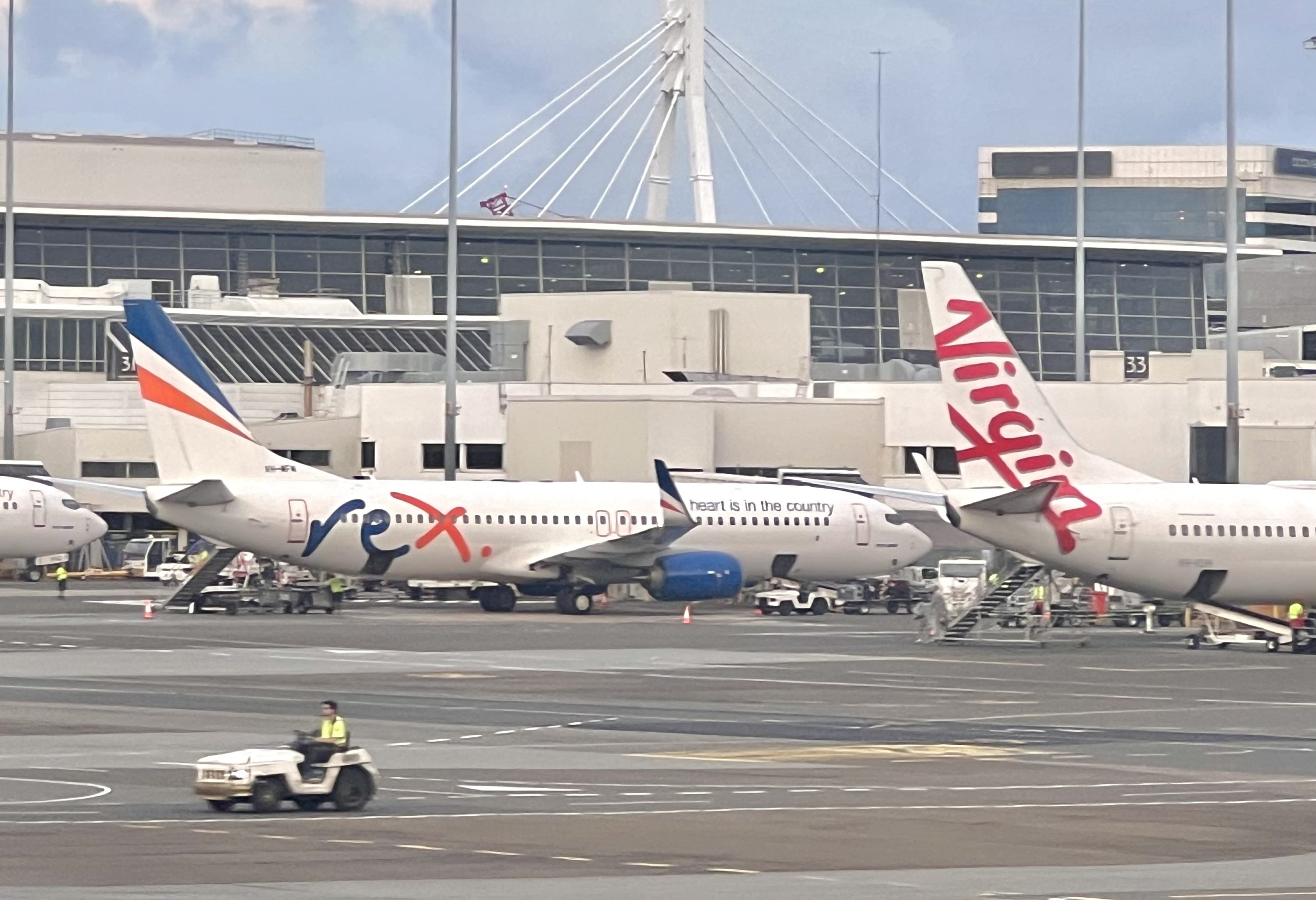 Rex and Virgin at Sydney Airport