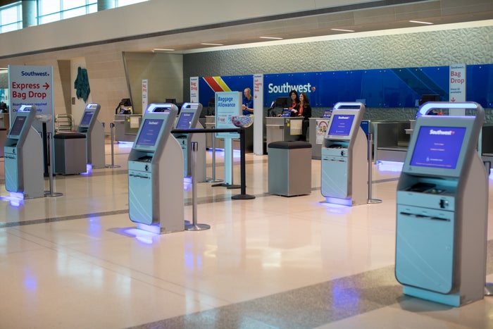 Southwest check in kiosks Southwest check in kiosks