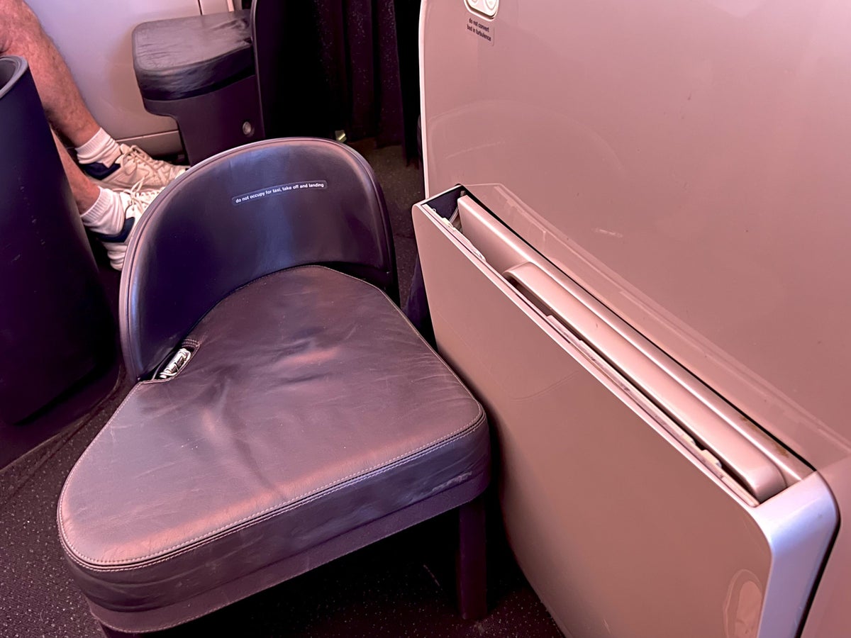 Air New Zealand Boeing 787 business class table stowage