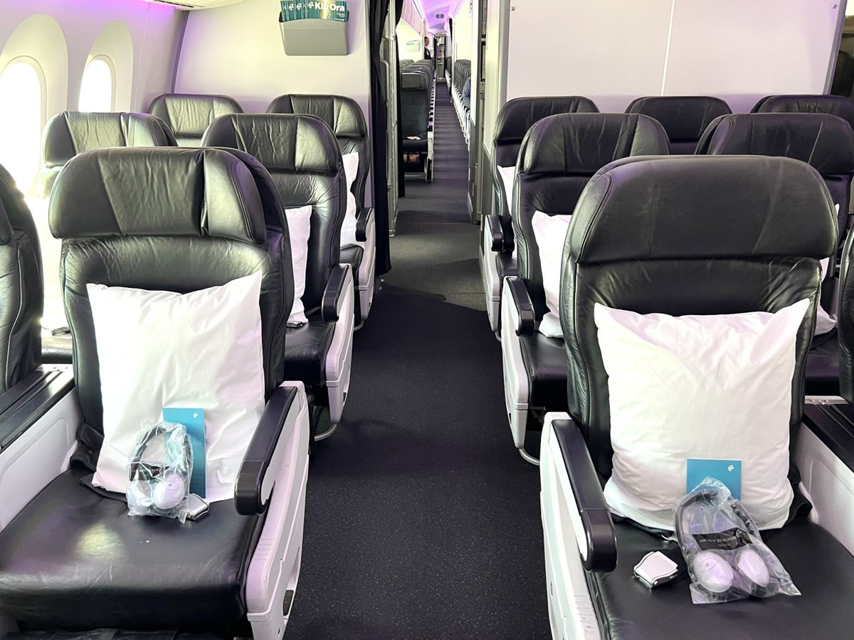 Air New Zealand Boeing 787 premium economy cabin