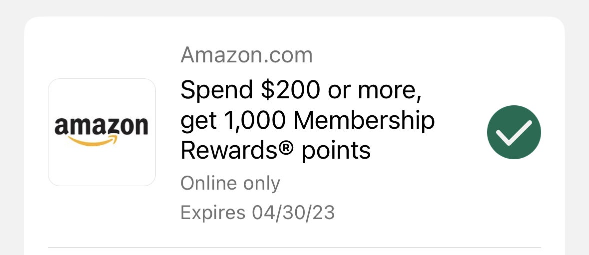 Amazon Amex Offer