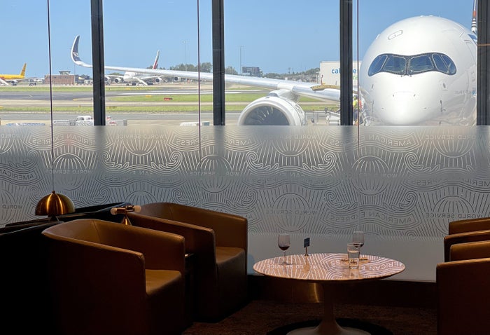 American Express Centurion Lounge Sydney views American Express Centurion Lounge Sydney views