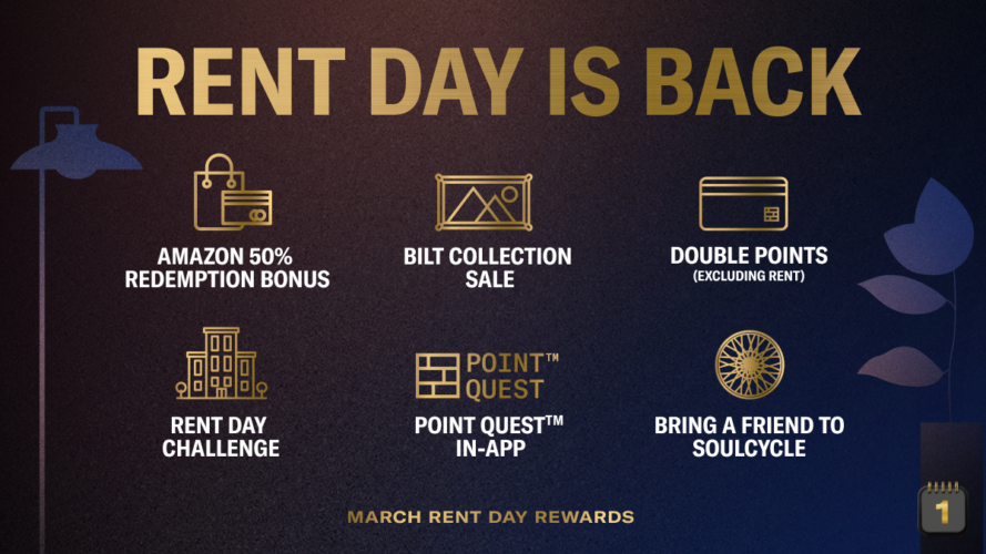 Bilt Rent Day March Get 50 More Value With Amazon and More