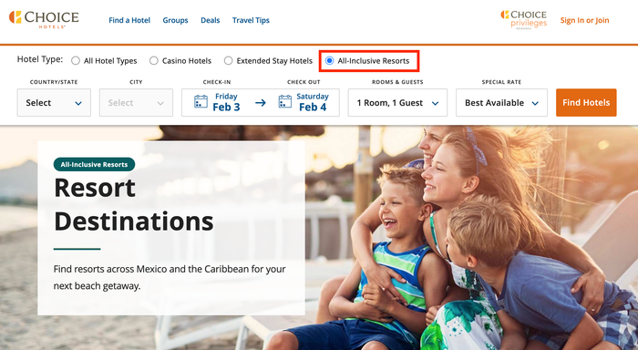Choice All Inclusive Resorts