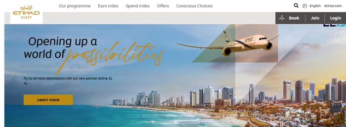 Etihad Guest Homepage
