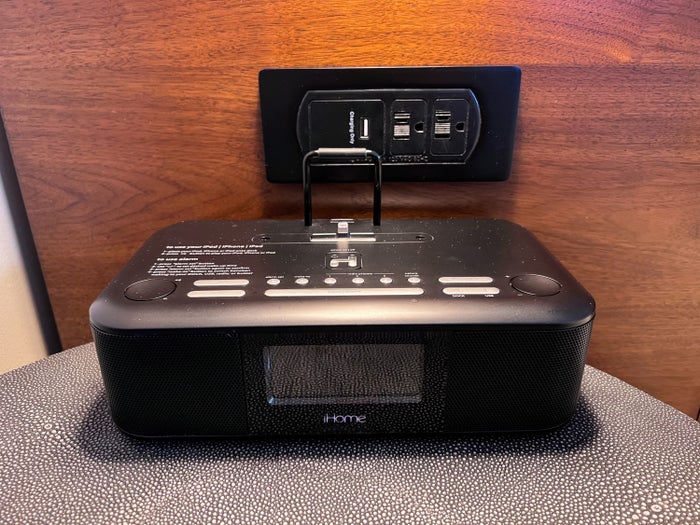 Hyatt Regency Houston Galleria guest room alarm clock
