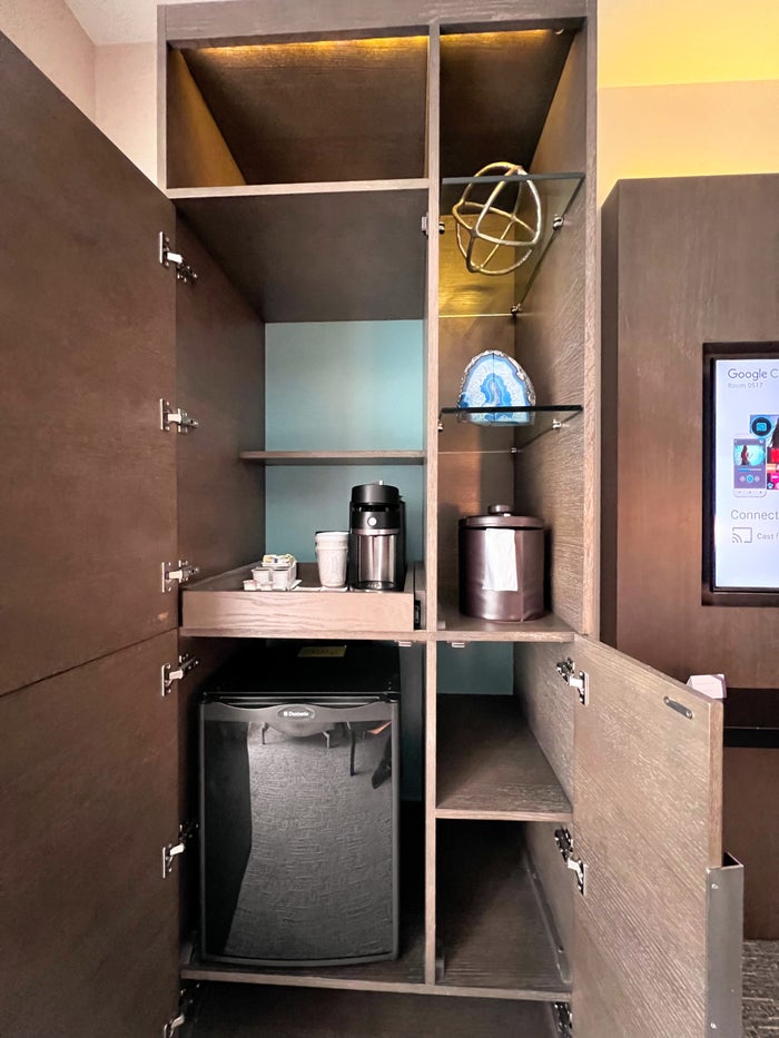 Hyatt Regency Houston Galleria guestroom cabinet