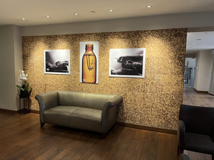 Gaia Spa & Fitness Center waiting area