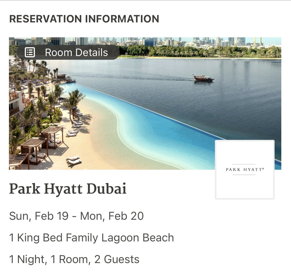 Park Hyatt Dubai Screenshot King Bed Family Lagoon Beach