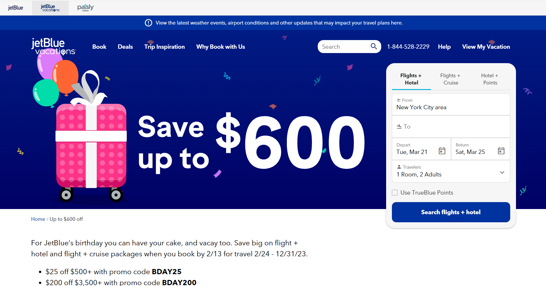 JetBlue Birthday Sale Day 5 Oneway Fares From 49