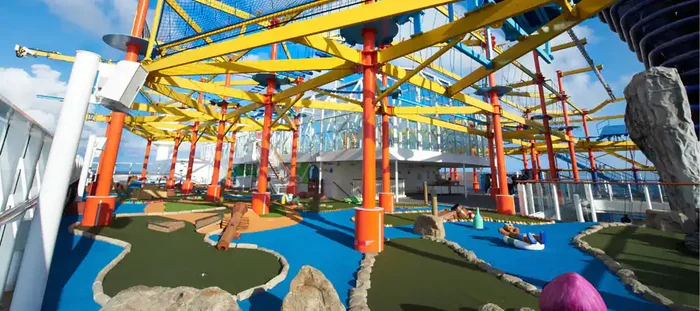 NCL sports gallery ropes course mini golf