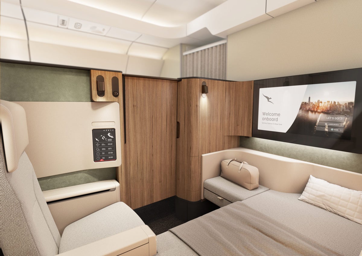 Qantas Reveals Project Sunrise First and Business Class Cabins