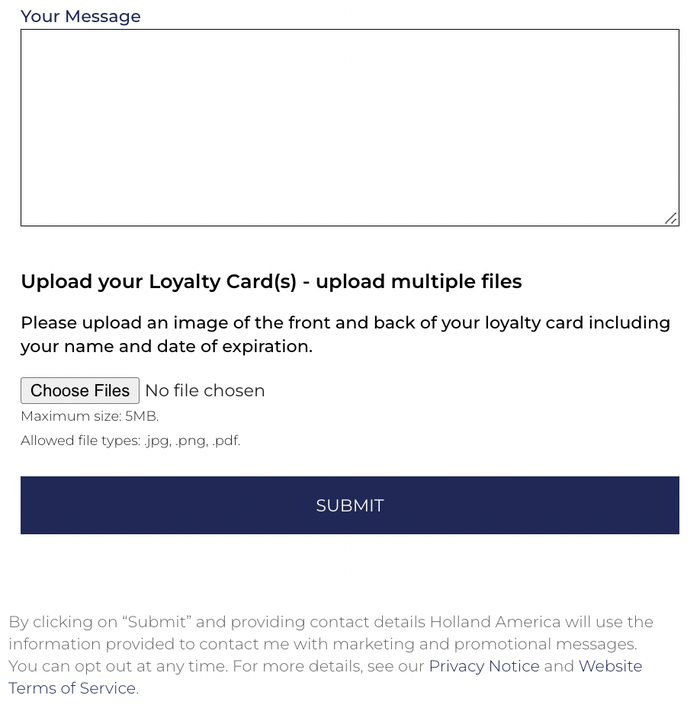 Holland America status match screenshot 