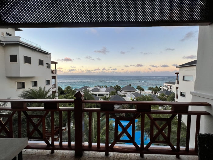 Zemi Beach House Balcony Sunset 