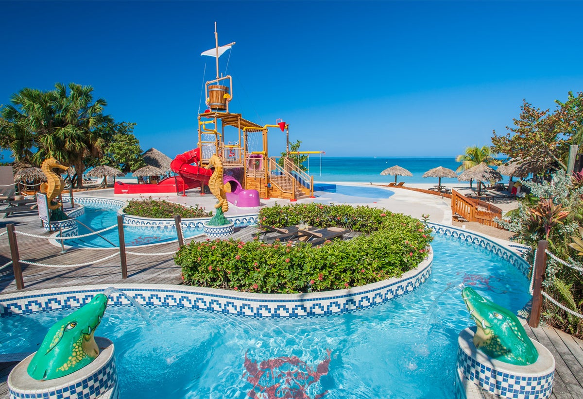The waterpark at Beaches Negril