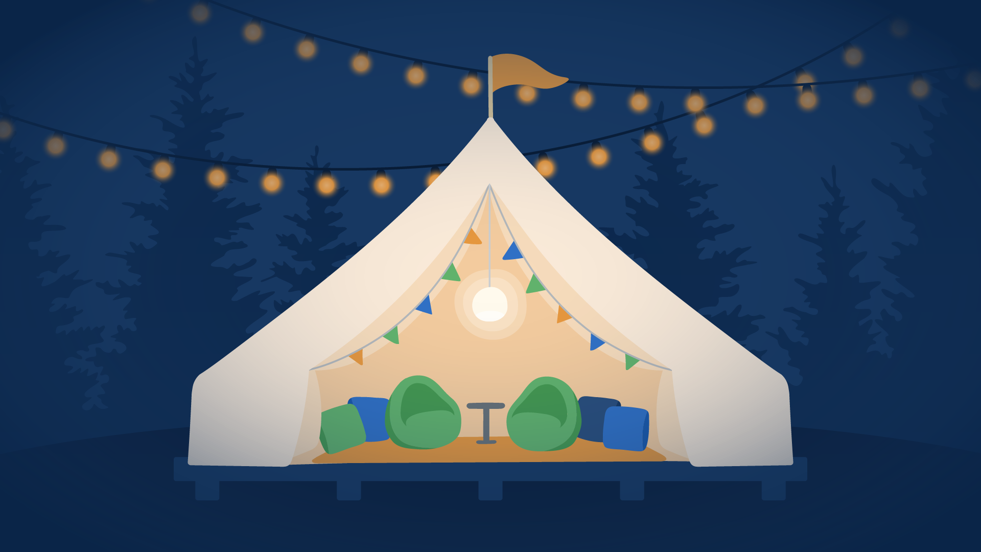 Title graphic for the best U.S. cities for glamping study