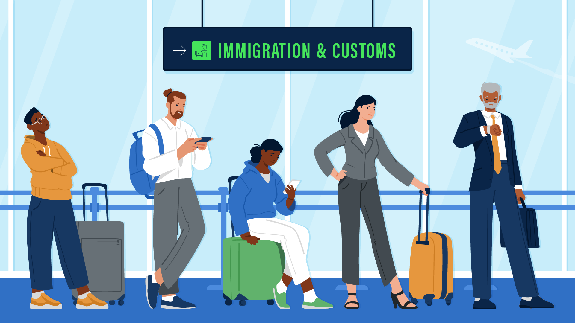 Immigrations and Customs Wait Time