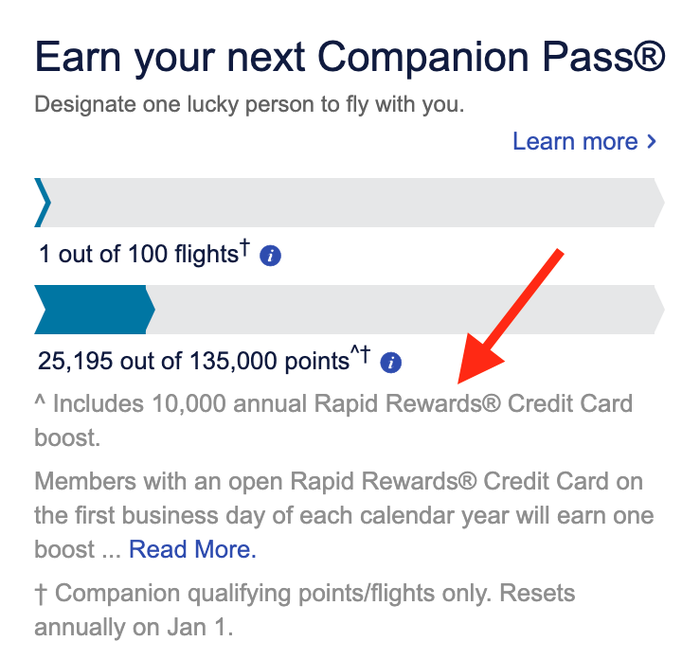 10k companion pass points boost 