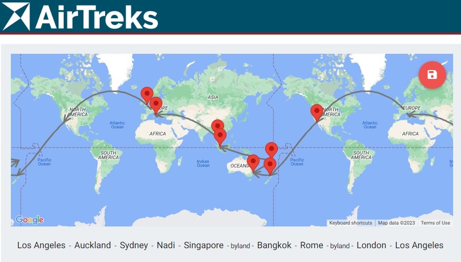 Round the sale world ticket oneworld