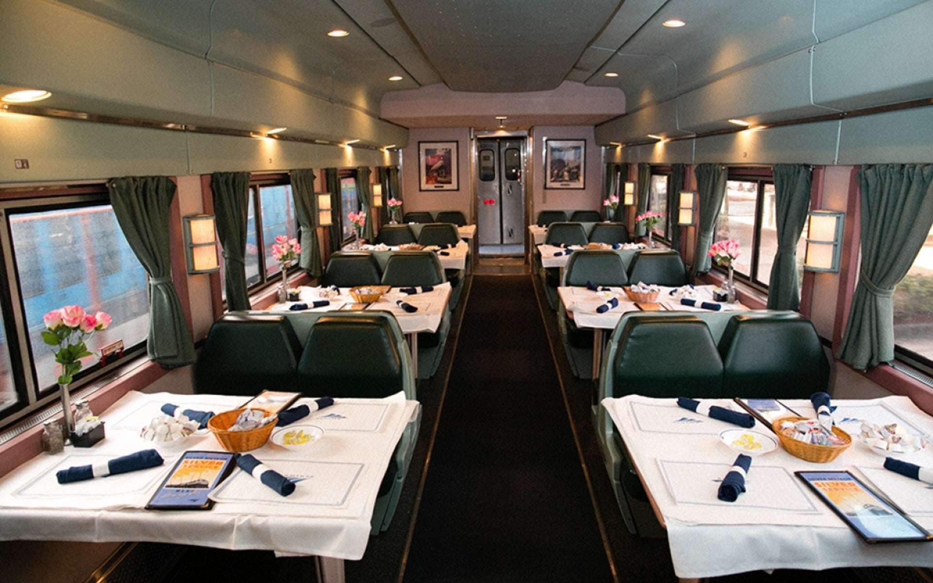 Amtrak Train Dining Car