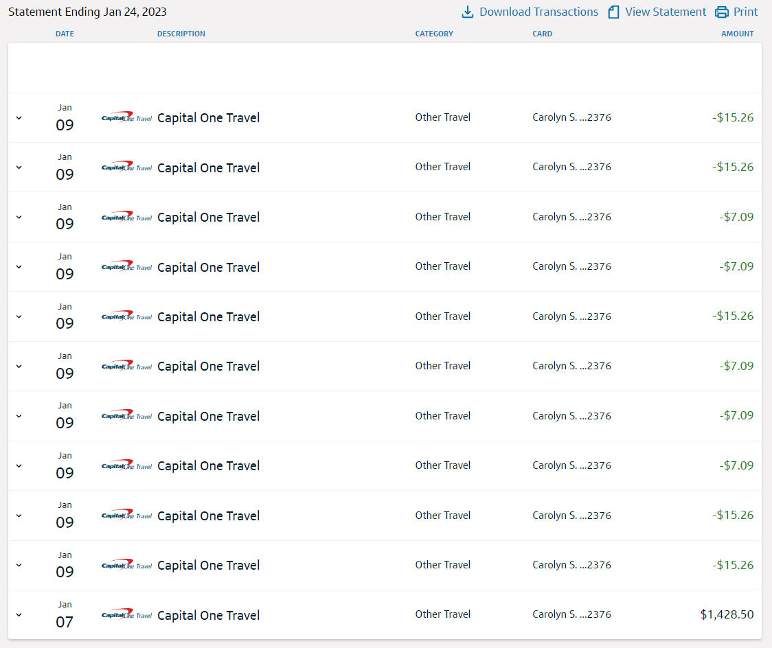 Capital One Travel charges refunds