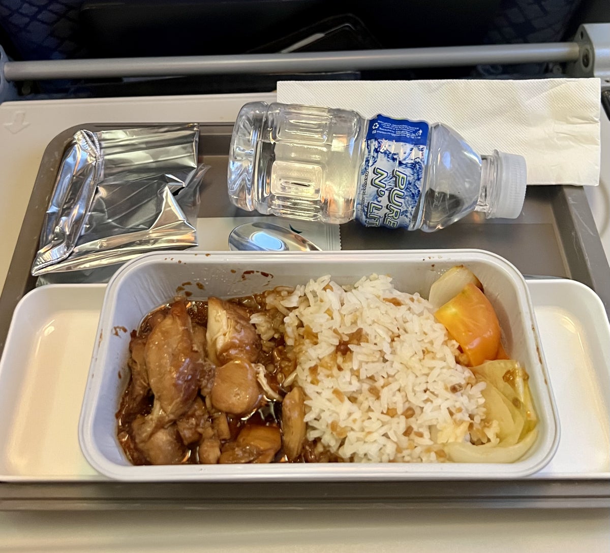 Cathay Pacific short haul economy meal