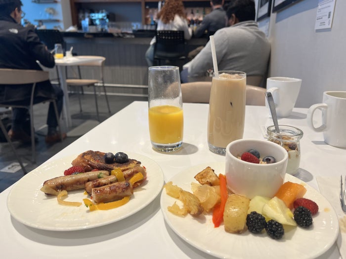 Centurion Lounge Breakfast JFK