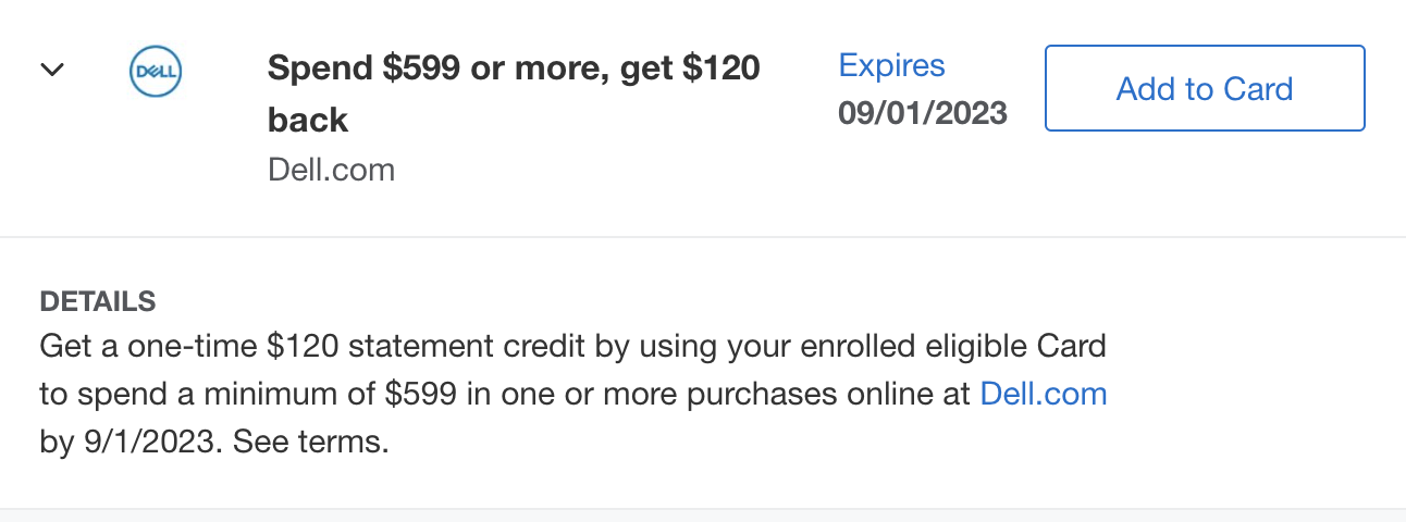 New Amex Offers at Dell [Which Offer Did You Get?]