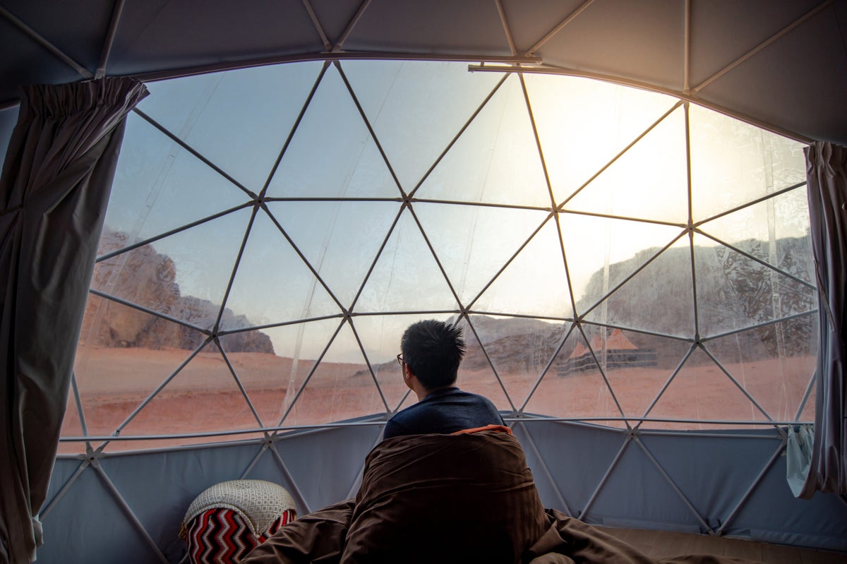 Dome tent Wadi Rum Jordan