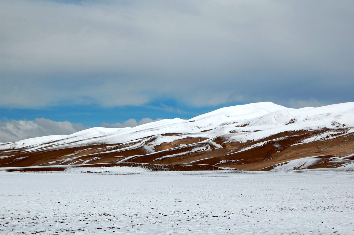 Great Sand Dunes National Park and Preserve in Winter