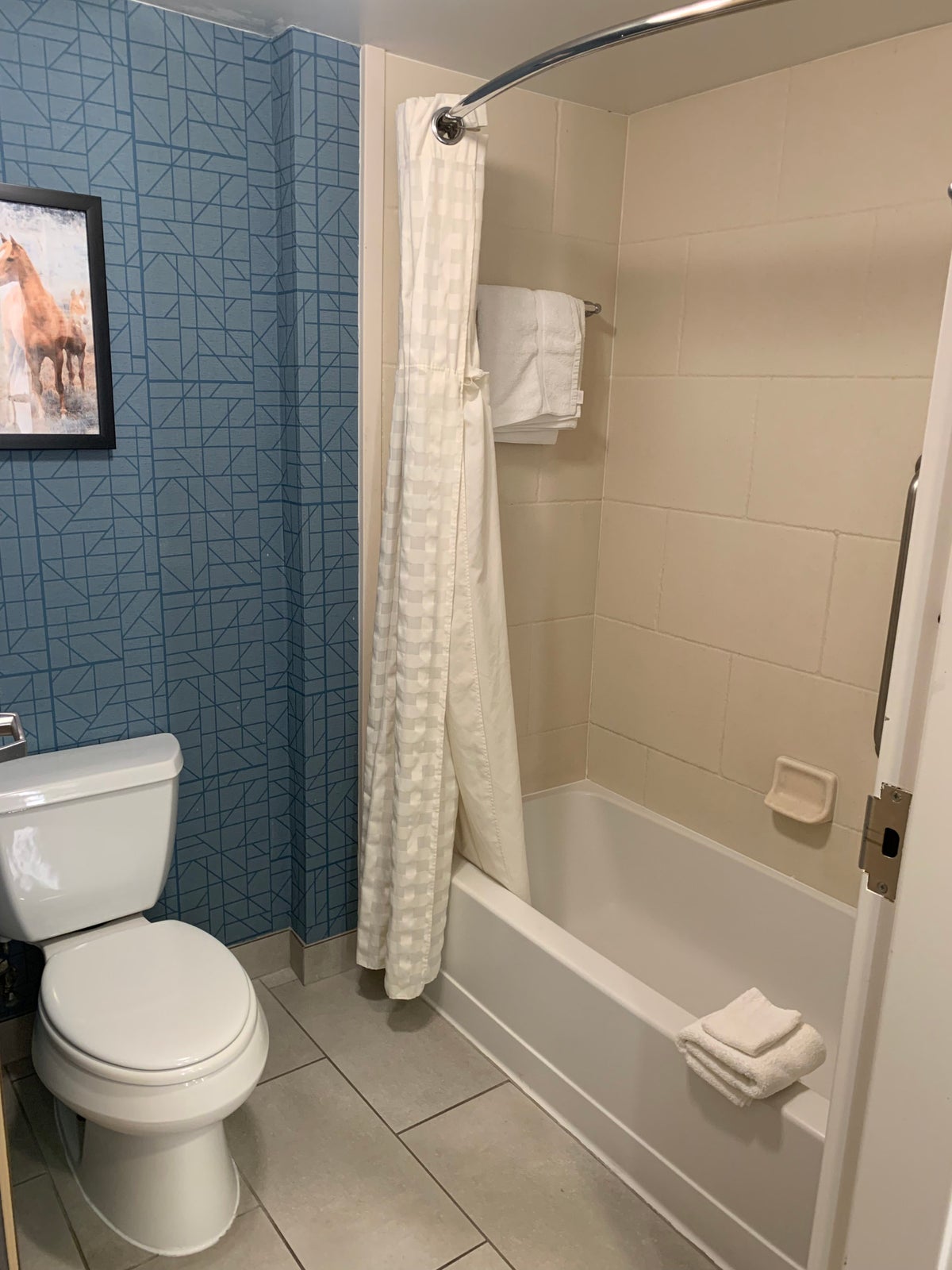Guestroom bathroom at Homewood Suites Austin Round Rock