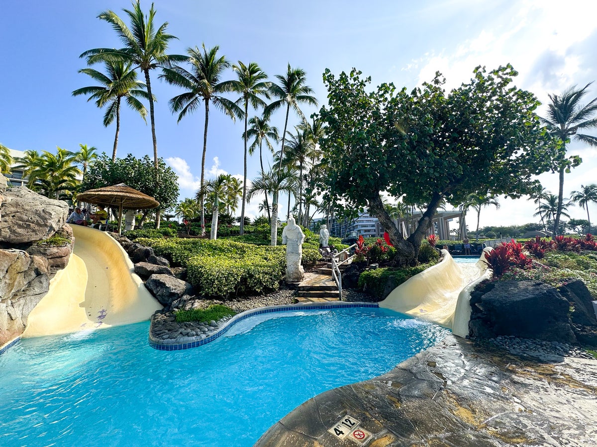 Hilton Waikoloa Village Kohala pool slide