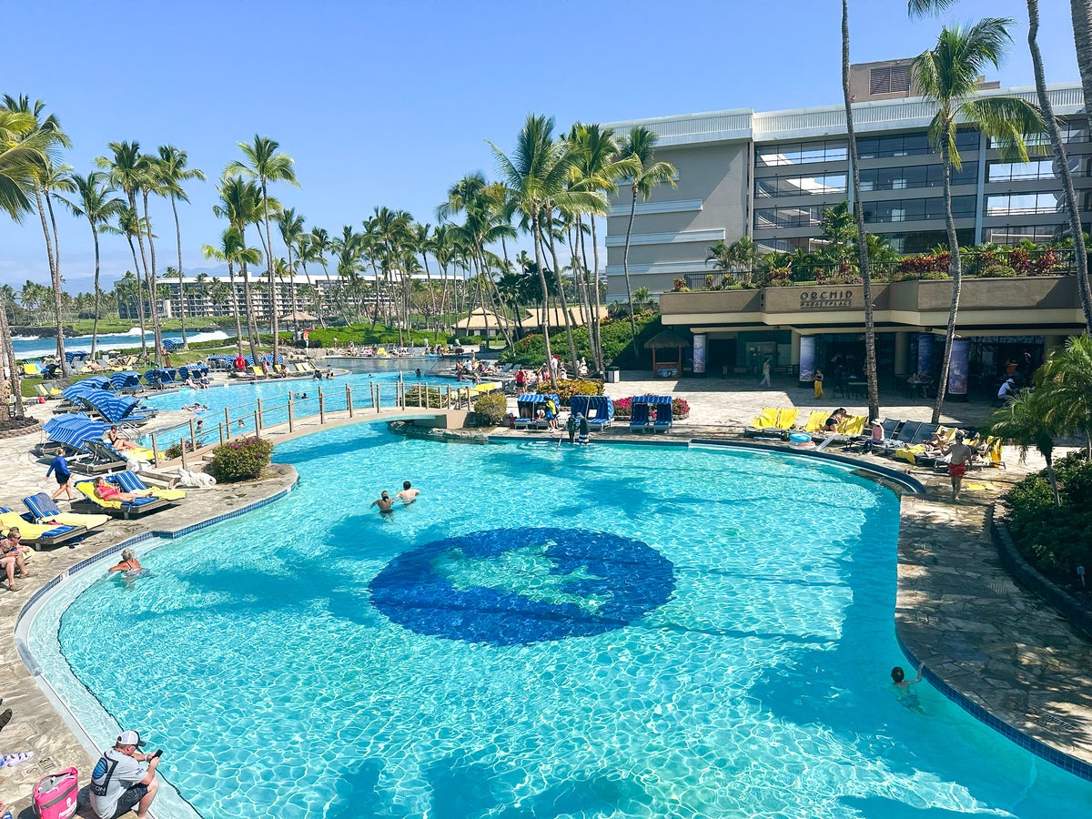 Hilton Waikoloa Village Kona Pool view